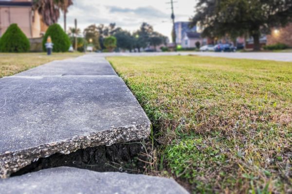 Sidewalk Crack Repair in Auburn